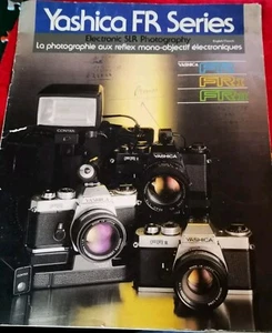 Folleto de publicidad de ventas serie Yashica FR cámara vintage original - Imagen 1 de 5