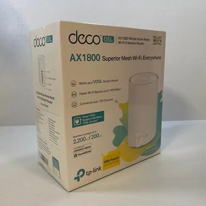 TP-Link Deco X20-DSL [1-Pack] AX1800 VDSL Mesh WiFi 6 System | Sealed - Picture 1 of 8