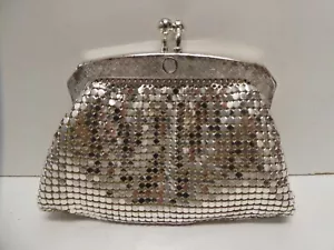 VINTAGE SILVER GLOMESH LADIES PURSE BY OROTON GERMANY - Picture 1 of 5