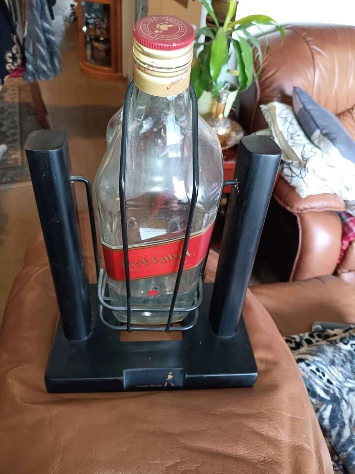 Whiskey bottle stand.Johnnie Walker. Black Label. Blended. Scotch. Whisky. - Image 1 of 4