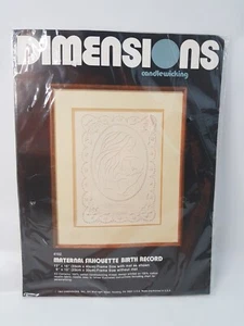 NEW Vintage 1983 Dimensions Candlewicking Kit Birth Record Maternal #4102 - Picture 1 of 5
