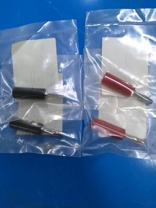 (4) SPC Technology Banana Jack (2) SPC15432 Red and (2) SPC15443 Black - Picture 1 of 3