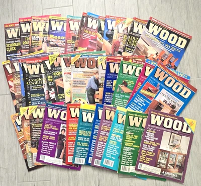 Wood Magazine: Lot of 38 issues 1993-1999 Better Homes & Gardens - Woodworking Foto 1 de 4