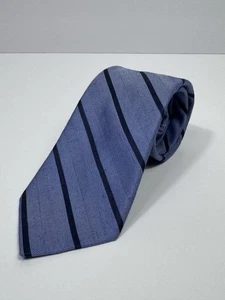 Corbata Bonobos Lino Seda Cuello EE. UU. 3” X 58” Diseñador Azul Rayas Moderna Informal - Imagen 1 de 8