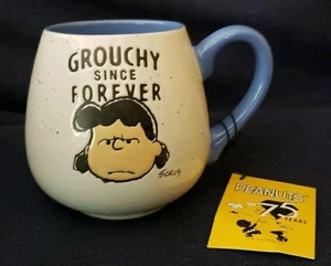 Peanuts 75 Years Anniversary LUCY "GROUCHY SINCE FOREVER" Coffee Tea Mug NWT - Picture 1 of 5