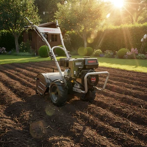 Gartenfräse Benzin 53 cm Arbeitsbreite 4,1kW / 7PS Radantrieb 35 cm Arbeitstiefe - Bild 1 von 10
