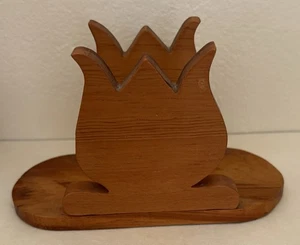 Serviettenhalter *Tulpe* - house of crafts - vintage - Holz - Organizer - Bild 1 von 6
