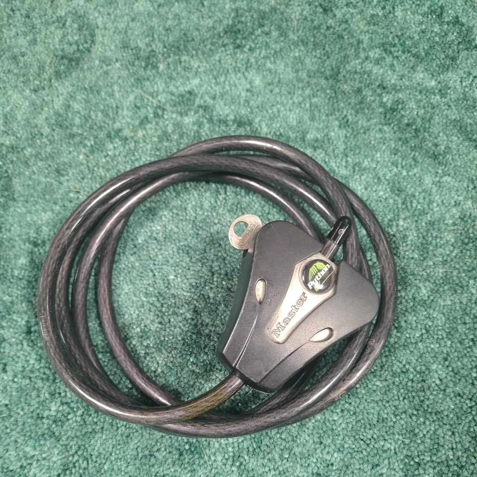 Master Lock 8417D Python Keyed Cable Lock, Black  - Image 1 of 1