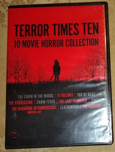 TERROR TIMES TEN - 10-MOVIE HORROR COLLECTION DVD Cabin Fever Leatherface - Picture 1 of 4