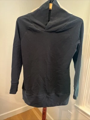 Yoga Sweatshirt Pullover Organic Cotton Zobha Black Size Large Women’s EUC - Image 1 of 4