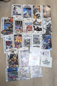 Sega SaturnLot Of 15 Manuals W/ Inserts, Guardian Heroes RARE!, Street Fighter