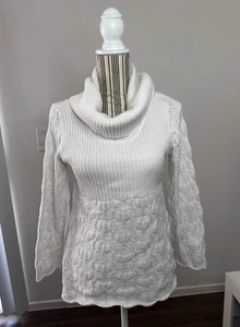 White Sweater Style & Co Turtle Neck - Petite Small - Picture 1 of 2