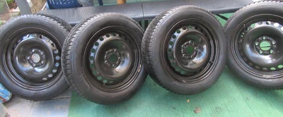 4x Stahlfelge mit Winterreifen 205/55 R16  SAVA +Schrauben - Bild 1 von 4