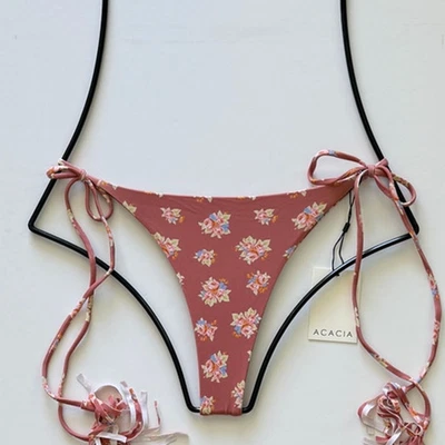 Acacia Swimwear Lauie Tie Side Bikini Bottom - Dulce - X-Large - NWT - Imagem 1 de 4