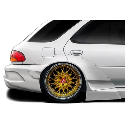 For Subaru Impreza 93-01 RBS Style Fiberglass Rear Fender Flares Unpainted Foto 1 de 3