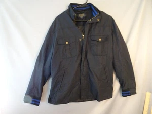 Pendleton Jacket Mens Medium Navy Blue Full Zip Four Pocket Stand Collar Casual - Picture 1 of 13