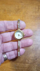 Ladies Gemmed Watch, running with new battery Installed, A - Picture 1 of 6