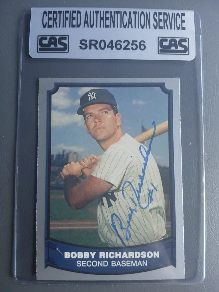 Bobby Richardson New York Yankees 1988 Pacific #74 Autographed Authenticated - Image 1 of 2