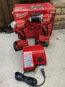 Milwaukee M18 Brushless Cordless Compact Hammer Drill/Impact Combo Kit (2-Tool) - Picture 1 of 3