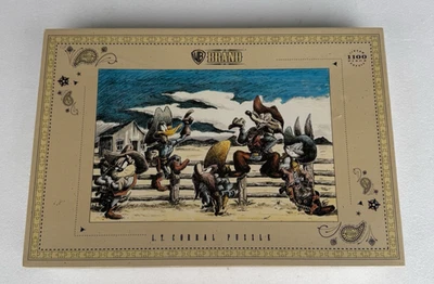 Warner Bros L.T. Corral Puzzle RARE 1993 Looney Tunes 1100 Piece Factory SEALED - Image 1 of 4