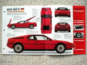 1979 / 1980 / 1981 BMW M1 / M-1 IMP Brochure - Picture 1 of 2