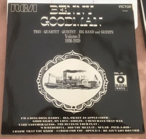 Benny Goodman "Black & White V41 Trio,Quartet,Quintet,Big Bands" French Vinyl LP - Bild 1 von 8