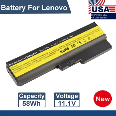 Batería 58Wh para Lenovo G430 G450 G530 G550 L08S6Y02 42T4725 V460A Series NUEVA Foto 1 de 4