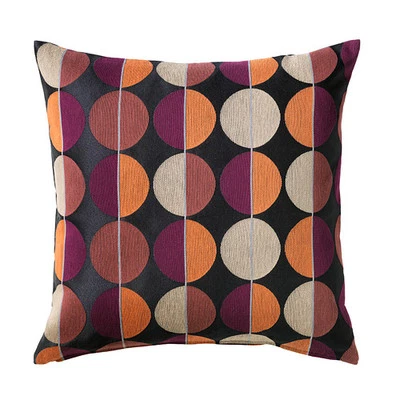OTTIL 20"x20" Cushion cover, cotton/polyester, black, multi-color *NEW* FREE S&H - Image 1 of 3