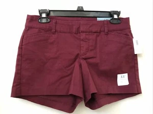 Old Navy Women’s Pixie Burgundy shorts size 0 Mid-Rise 3.5” Inseam NWT - Picture 1 of 4