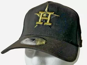 New Era~Houston Astros~Black Hat~9FORTY~Adjustable~New With Sticker~Official MLB - Picture 1 of 10