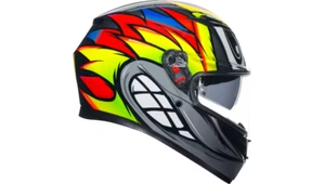 AGV K3 Birdy 2.0 Grey/Yellow/Red Motorcycle Helmet - Choose Size - Picture 1 of 8