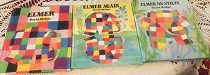 3 Elmer Books By David McKee-…Stilts …Again …Elmer - Picture 1 of 6