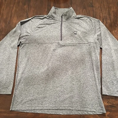 Pullover gris para hombre talla grande Sun Mountain 1/4 cuarto cremallera campo de golf 1909 Foto 1 de 4