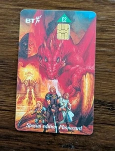 Special Edition Rare Vintage BT Phone Card Dragons of Summer Flame 1996 - Picture 1 of 2