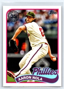 2024 Series 2 1989 Topps Baseball #89B2-28 Aaron Nola  - Philadelphia Phillies - Picture 1 of 2