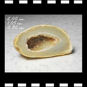 QUARTZ AGATE GEODE BRAZIL MINERALS CRYSTALS GEMS-SCB - Picture 1 of 1