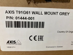 Axis Communications T91G61 Wall Mount 01444-001 Gray/Grey New in Sealed Box - Picture 1 of 3