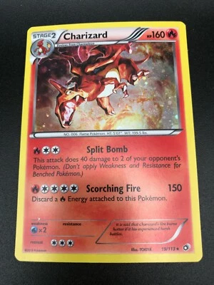 Charizard ALTERNATE HOLO RARE 19/113 Pokemon BW Legendary Treasures NM Card 2013 - Image 1 of 2