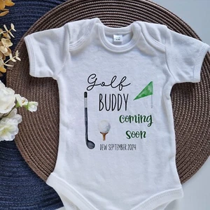 Golf Bebé Anuncio Regalo Personalizado Embarazo Revelar a Abuelos - Imagen 1 de 3