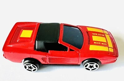 Blue-Box Die Cast Convertible Car Woolworth No. 3179 Red Yellow Ferrari 308 - Image 1 of 4