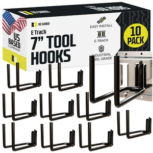 DC Cargo E-Track Tool Hanger, 7.5”, 10-pack - Picture 1 of 7