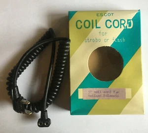 HEILAND SOLENOID 5ft COILED SYNC CORD FOR STROBE OR FLASH, NIB - Picture 1 of 3
