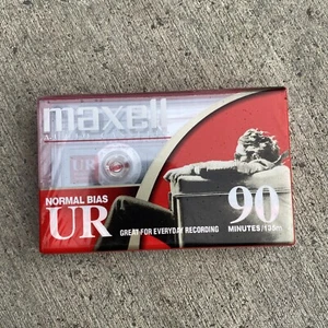 Maxell UR 90 Minutes Normal Bias UR Blank Audio Cassette Tape SEALED - Picture 1 of 4