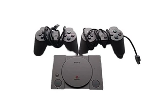 Sony PlayStation 1 PS1 Gray Console SCPH-1000R Bundle w/ 2 Controllers & Cords - Picture 1 of 1