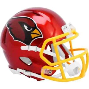 *SALE* ARIZONA CARDINALS CHROME FLASH NFL SPEED MINI FOOTBALL HELMET RIDDELL! - Picture 1 of 1