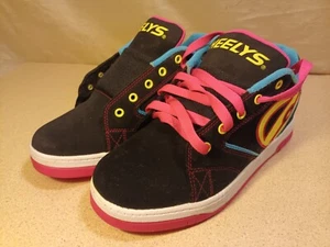 Heelys Propel 2.0 Youth Size 6 Skate Shoes Black Neon Pink & Blue NO Wheels - Picture 1 of 15