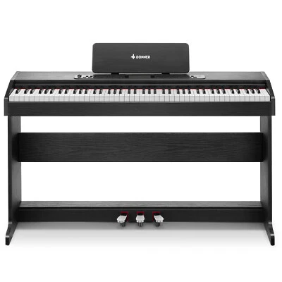 🎹 Donner DDP-95 Digital Piano with 88 Weighted Keys, Stand Pedal Unit - Image 1 of 4