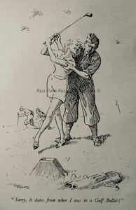 1939 Vintage Print WW2 - GOLF THEME - AMERICAN GI & GOLF BALLET - Picture 1 of 2