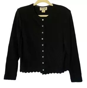 Vintage D.J. Cárdigan suéter Summers para mujer talla 12P manga larga con botones - Imagen 1 de 7