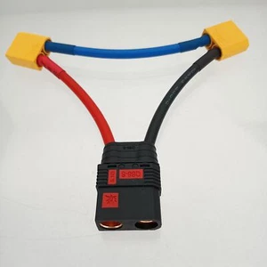 Series Harness: QS8 Anti-Spark 1 Female to 2 Male XT90 10AWG 10CM Serial Wire - Bild 1 von 3